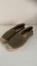 Espadrilles suède Manfield maat 40, Groen, Manfield, Ophalen of Verzenden, Zo goed als nieuw