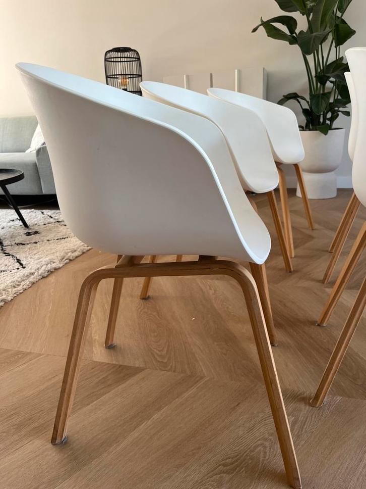 Hay AAC22 Eetkamerstoelen - Set van 5, Huis en Inrichting, Stoelen, Gebruikt, Vijf, Zes of meer stoelen, Kunststof, Wit, Ophalen