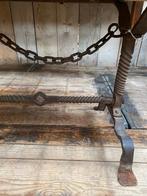 Stoere salontafel tafel met brutalisch onderstel, Ophalen