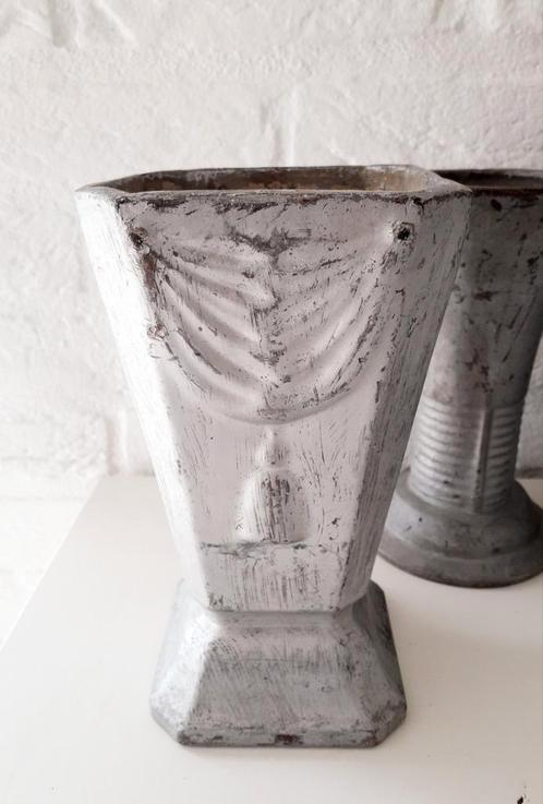 oude Franse tuinvaas 20 cm, Antiek en Kunst, Curiosa en Brocante, Ophalen of Verzenden