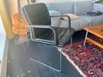 Kinnarps Armchair - Vintage Sweden 80s Leather 47cm, Ophalen of Verzenden, Gebruikt, Leer, Eén