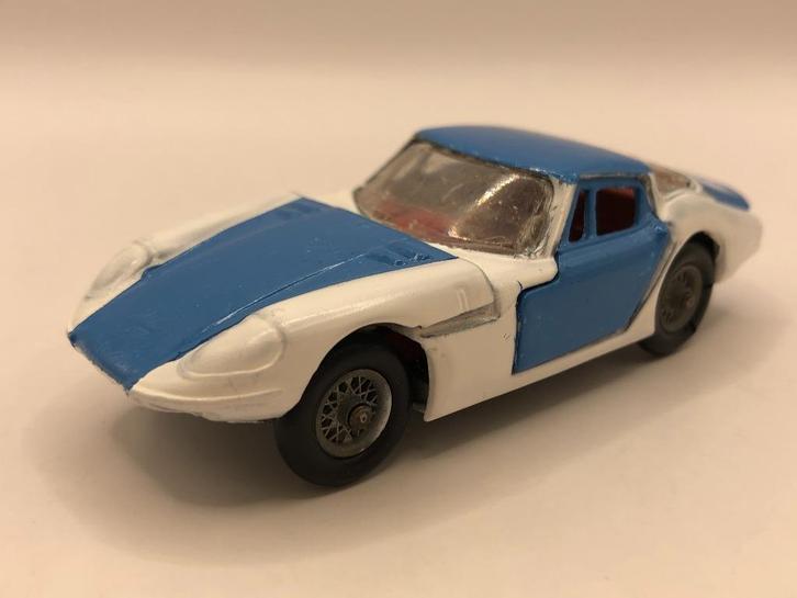 Corgi Toys 324 Marcos Volvo 1800 wit+blauw REPAINT - M5, Hobby en Vrije tijd, Modelauto's | 1:43, Gebruikt, Auto, Corgi, Ophalen of Verzenden