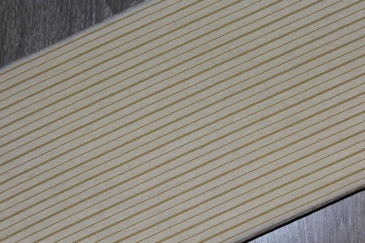 Rol polyester stof - beige gestreept #1000, Hobby en Vrije tijd, Stoffen en Lappen, Nieuw, Polyester, 120 cm of meer, 200 cm of meer