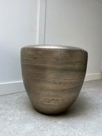 Binnen bloempot groot goud, Rond, Binnen, Zo goed als nieuw, Aardewerk