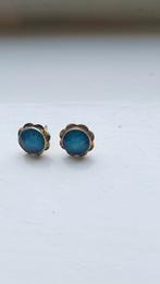 Oude oorstekers Opaal, 14 krt, Verzenden, Goud, Oorbellen, Met edelsteen