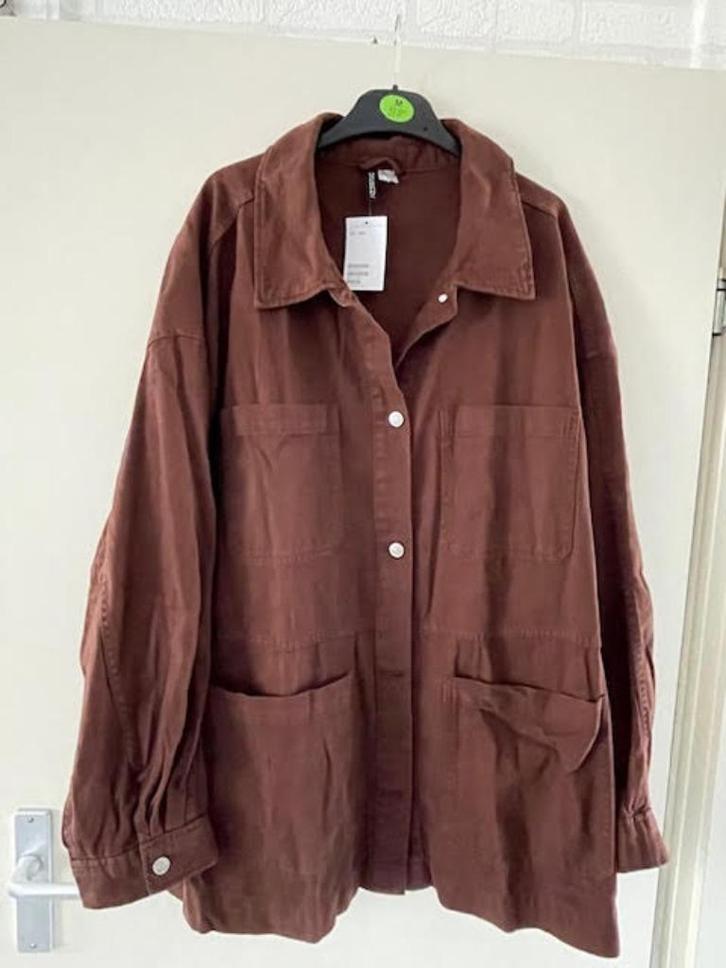 H&M  divided bruin jeansjack 3XL, Kleding | Dames, Grote Maten, Nieuw, Jas of Mantel, Bruin, Ophalen of Verzenden