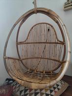 Rotan hang stoel, Huis en Inrichting, Ophalen of Verzenden, Gebruikt, Bruin, Eén