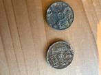 2 zinken centen uit WO 2, Postzegels en Munten, Munten | Nederland, Ophalen of Verzenden, Koningin Wilhelmina, 1 cent