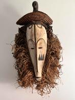 LOT: 2508V-Zeldzaam uit Gabon Fang Ngil Masker - met raffia, Ophalen of Verzenden