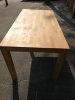 Eikenhouten eettafel / bureautafel 80 x 160 cm, Ophalen, Gebruikt, Eikenhout, 50 tot 100 cm
