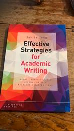 Joy de Jong - Effective strategies for academic writing, Ophalen of Verzenden, Zo goed als nieuw, Joy de Jong
