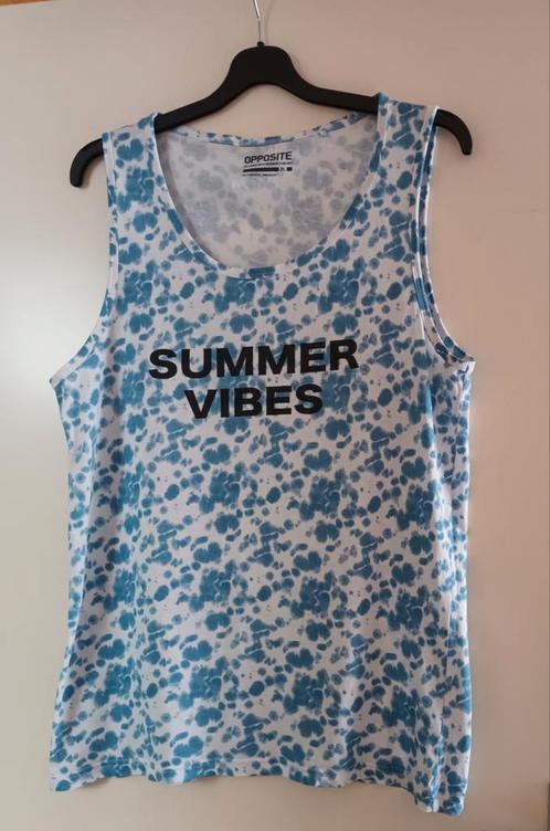 Heren shirt/singlet/top. Maat XL. 100% katoen. Zgan., Kleding | Heren, T-shirts, Zo goed als nieuw, Maat 56/58 (XL), Wit, Ophalen of Verzenden