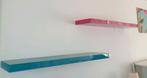 2 wandplanken zwevend roze & zeegroen/blauw, Ophalen, Zo goed als nieuw