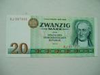 1167. DDR, 20 mark 1975 UNC von Goethe., Verzenden, Duitsland, Los biljet