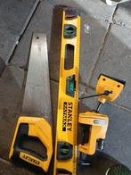 Stanley Gereedschap Set: Zaag, Werkbank, Waterpas, Ophalen of Verzenden, Gebruikt