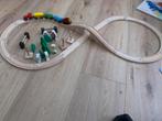 Houten treinbaan, Kinderen en Baby's, Speelgoed | Houten speelgoed, Ophalen of Verzenden