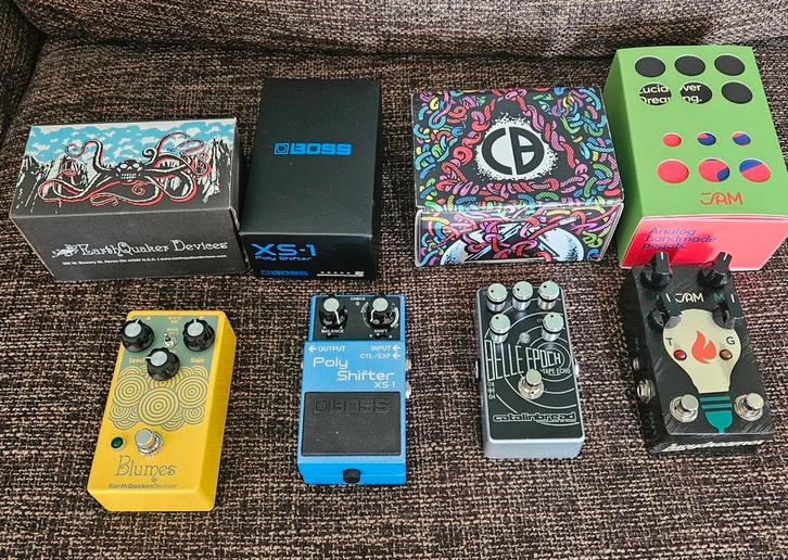 Gitaar en bas effecten pedalen, Muziek en Instrumenten, Effecten, Gebruikt, Chorus, Delay of Echo, Distortion, Overdrive of Fuzz