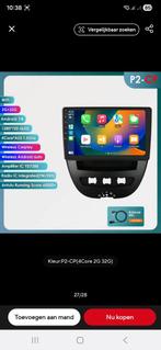 Toyota Aygo Autoradio Android 14 - 2G+32G, CarPlay, Auto diversen, Autoradio's, Ophalen, Nieuw