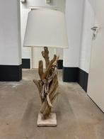 Lamp driftwood met beton en kap, Huis en Inrichting, Lampen | Vloerlampen, Ophalen of Verzenden, Minder dan 100 cm