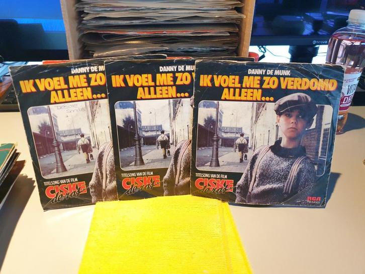 Danny de Munk - Ik viel me zo verdomd alleen....3 stuks (x4), Cd's en Dvd's, Vinyl Singles, Nederlandstalig, Ophalen of Verzenden