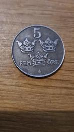 Zweden - 5 Ore 1950 (D2), Postzegels en Munten, Munten | Europa | Niet-Euromunten, Ophalen of Verzenden, Overige landen, Losse munt