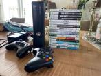 Xbox 360 + diverse spellen, Spelcomputers en Games, Spelcomputers | Xbox 360, Met 2 controllers, Gebruikt, Ophalen of Verzenden