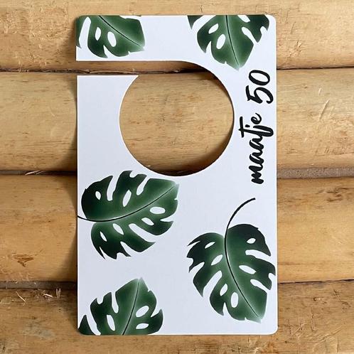 Maathangers kledingkast baby, Jungle - Monstera bladeren, Kinderen en Baby's, Overige Kinderen en Baby's, Nieuw, Verzenden