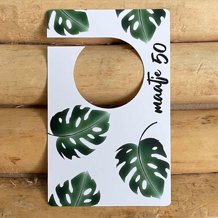 Maathangers kledingkast baby, Jungle - Monstera bladeren, Kinderen en Baby's, Overige Kinderen en Baby's, Nieuw, Verzenden