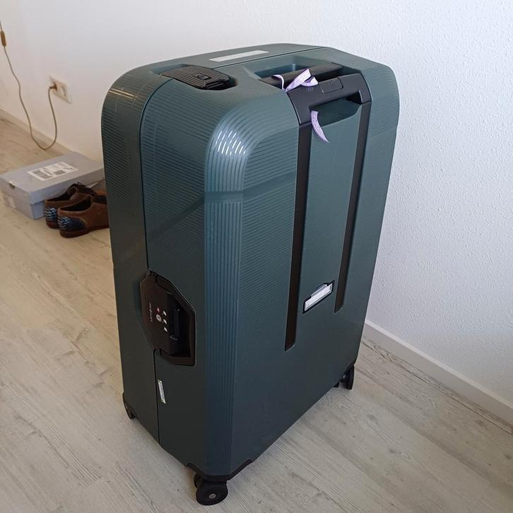 Samsonite   -  Scure Spinner Green  - 75, Sieraden, Tassen en Uiterlijk, Koffers, Zo goed als nieuw, Hard kunststof, 70 cm of meer