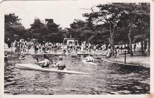 16149 Natuurbad de Biltsche duinen Bilthoven zegel 1955, Verzamelen, Ansichtkaarten | Nederland, Gelopen, Utrecht, 1940 tot 1960