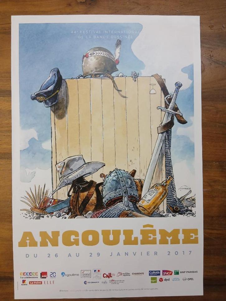 Hermann - Poster Angouleme stripbeurs 2017, Boeken, Stripboeken, Nieuw, Eén stripboek, Verzenden