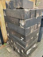 GRATIS Muurblok border tuin 60x15x15 antraciet steen, Tuin en Terras, Ophalen, Overige materialen, Gebruikt, Blok