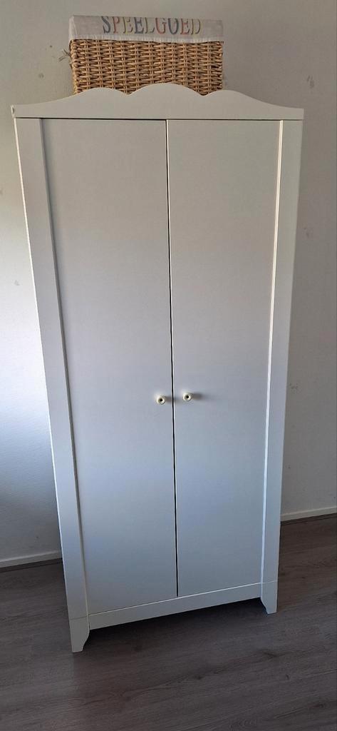 Kinderkledingkast - Wit, Kinderen en Baby's, Kinderkamer | Commodes en Kasten, Zo goed als nieuw, Kast, 105 cm of meer, 75 tot 100 cm