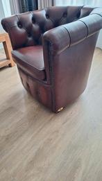 Clubfauteuil Chesterfield Engels fabrikaat, Huis en Inrichting, Ophalen, Zo goed als nieuw, Rechthoekig