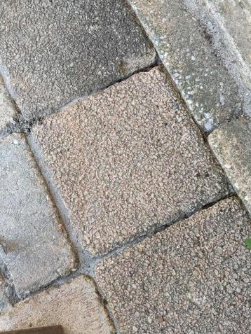 GRATIS partij terras stenen vierkant 15 x 15 cm beschikbaar voor biedingen