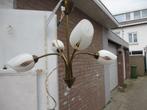 Vintage hanglamp / kroonluchter met kelkjes jaren 50, Huis en Inrichting, Lampen | Kroonluchters, Ophalen of Verzenden, Gebruikt