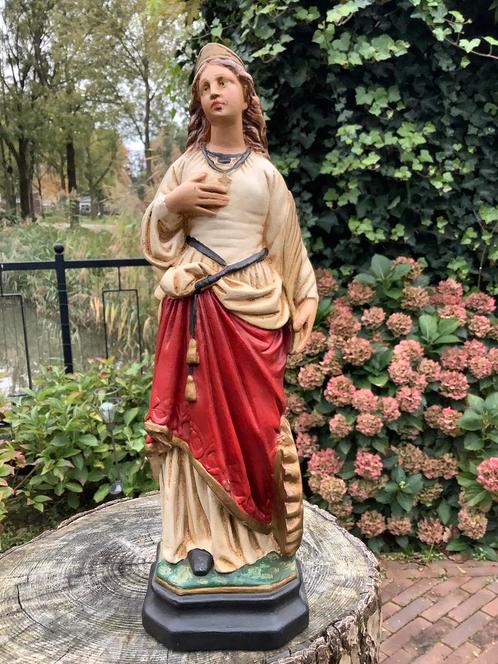 Mooi heiligenbeeld ❤️ St Catharina van Alexandrië, Antiek en Kunst, Antiek | Religie, Ophalen of Verzenden