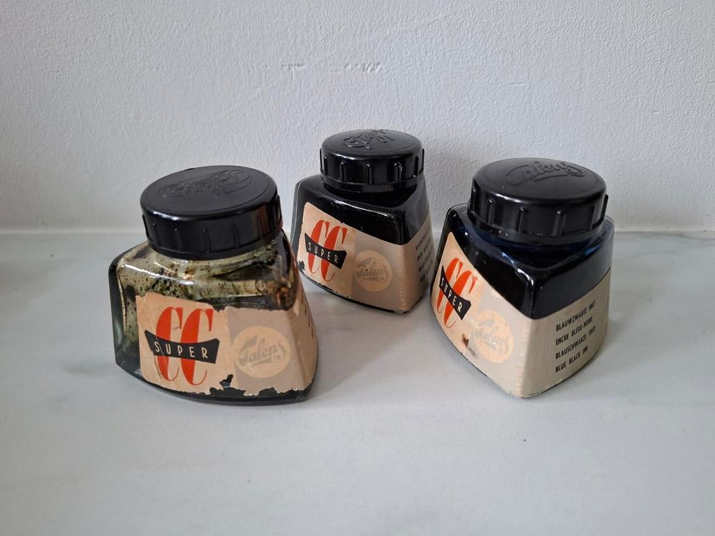 Oude Talens Inktpotten - 3 stuks, Ophalen of Verzenden