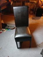 Eetstoelen 2, Huis en Inrichting, Stoelen, Ophalen, Twee, Bruin, Leer