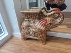 Vintage satsuma stijl keramiek olifanten stool!, Ophalen of Verzenden, Zo goed als nieuw
