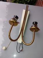vintage wandlamp voor 2 kelken - met trekschakelaar -Jaren50, Huis en Inrichting, Lampen | Wandlampen, Ophalen of Verzenden, Gebruikt
