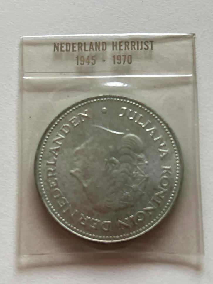 Zilveren Juliana 10 Gulden munt 1970 - Nederland Herrijst, Postzegels en Munten, Munten | Nederland, Losse munt, 10 gulden, Koningin Juliana