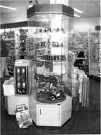 Vitrinekast met 6 elektrische draaiplateaus, Ophalen, 50 tot 100 cm, 150 tot 200 cm, 50 tot 75 cm