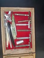 Vintage Scheermes Collectie in Houten Kist, Ophalen of Verzenden
