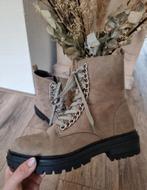 Bellucci veterboots taupe mt 40 - zo goed als nieuw!, Overige kleuren, Lage of Enkellaarzen, Ophalen of Verzenden, Zo goed als nieuw
