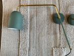 Twee wandlampen Kave Home Audrie groen, Ophalen, Gebruikt, Metaal, Modern