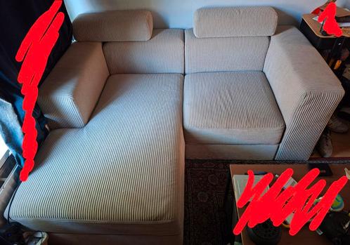 Hoezenset Samsala grijs beige Jattebo Ikea, Huis en Inrichting, Banken | Sofa's en Chaises Longues, Zo goed als nieuw, Stof, Ophalen of Verzenden