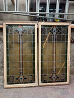 Glas in Lood Ramen - Set van 2, Onbeschadigd, 164x83cm, Doe-het-zelf en Verbouw, Glas en Ramen, Ophalen