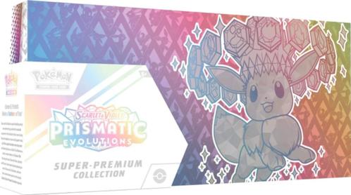 Pokémon Prismatic Evolutions Super-Premium Collection, Hobby en Vrije tijd, Verzamelkaartspellen | Pokémon, Nieuw, Ophalen of Verzenden