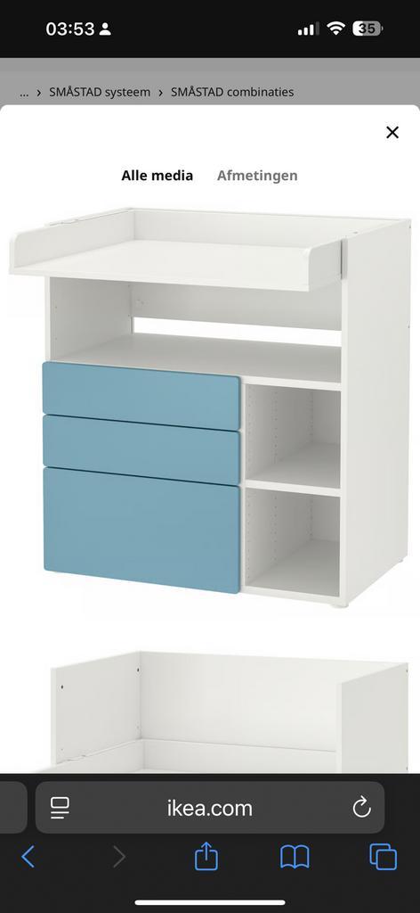 Commode/bureau Ikea Roze front lades, Kinderen en Baby's, Kinderkamer | Commodes en Kasten, Gebruikt, Commode, Minder dan 90 cm